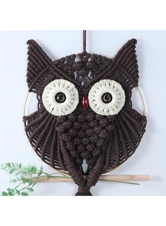 انتيكيانو مكرمية جدارية – ديكور يدوي من القطن – المقاس ‎33.4×11.8‎ بوصة (‎100×70‎ سم) - Image 2