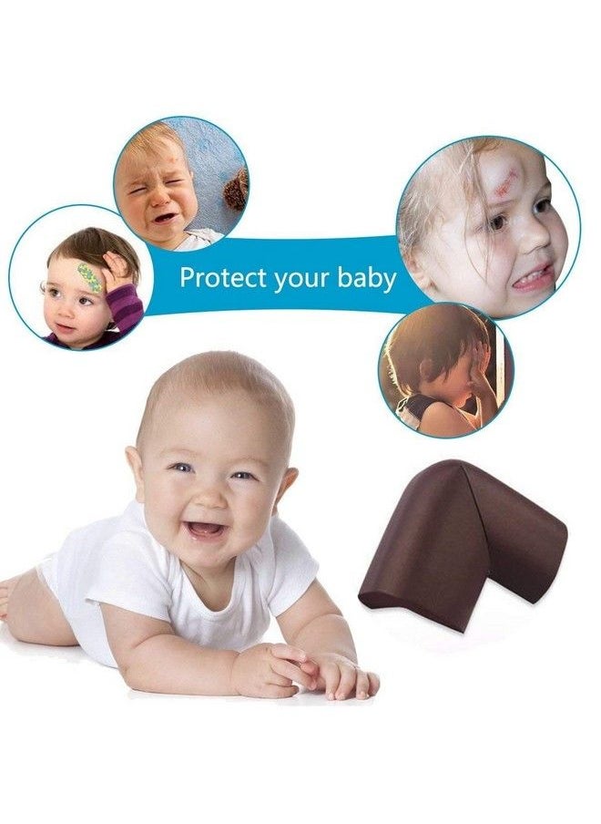 Leeonz Baby Proofing Edge Corner Protector Soft Rubber Foam Table Bumper Guard 3M Taped Corners 6 Ft Edge + 4 Corners Coffee Brown Heavyduty  - Image 4