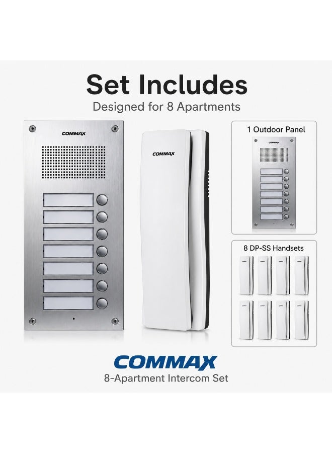 COMMAX Audio Door Intercom System for 8 Apartments - Image 2