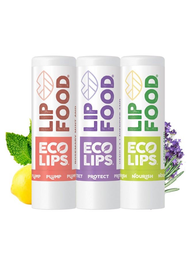 Eco Lips Lip Food - Nutrient Dense & Organic Lip Balm (Nourish, Plump and Protect) - Image 1