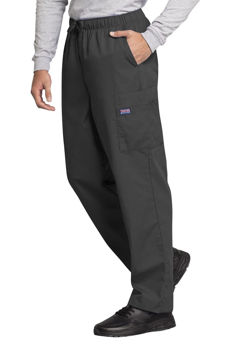 Cherokee Men's Originals Cargo Scrubs Pant, Pewter, Medium Short - Image 3