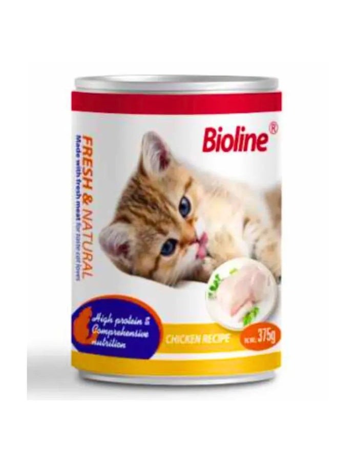 بايولاين طعام قطط معلب بيول لاين 6x375 جرام - [النكهة - دجاج] 6 قطع - Image 1