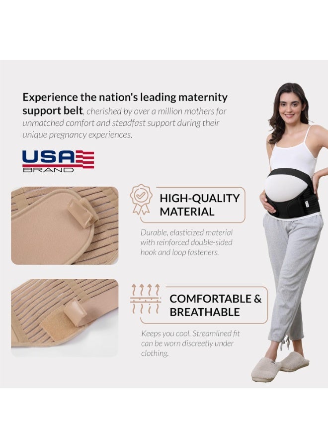 نيو تيك كير حزام الحمل - العلامة التجارية نيو تيك كير - حزام دعم الحمل - للخصر/الظهر/البطن، مشبك البطن - اللون الأسود أو البيج أو الأبيض., متوسط M, اسود, 1 - Image 3