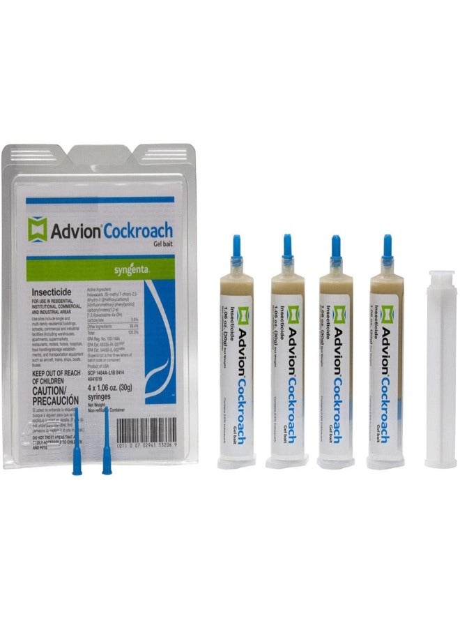 SAG Cockroach Killer Gel Bait Insecticide 4 x 30g each - Image 1