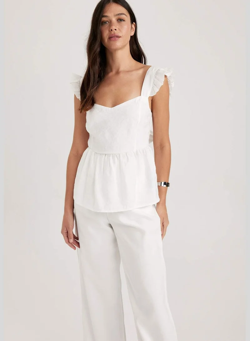 DeFacto Woman Strapless Woven Sleeveless Blouse