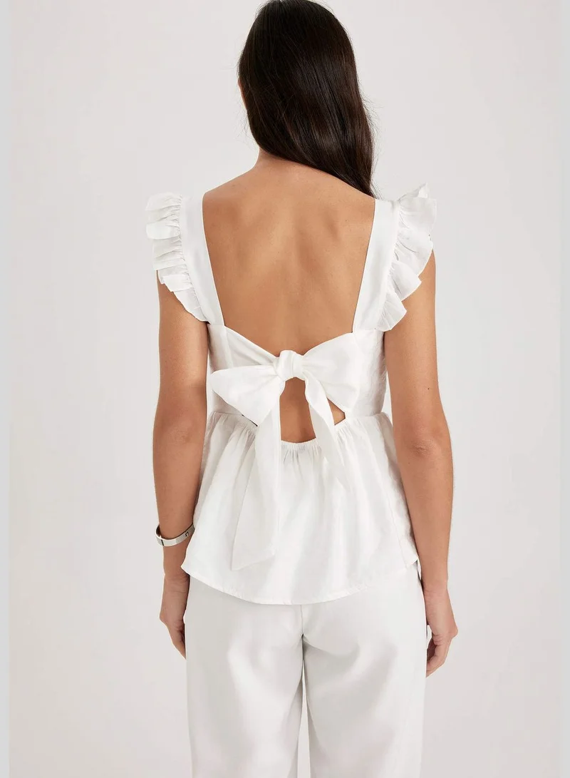 DeFacto Woman Strapless Woven Sleeveless Blouse