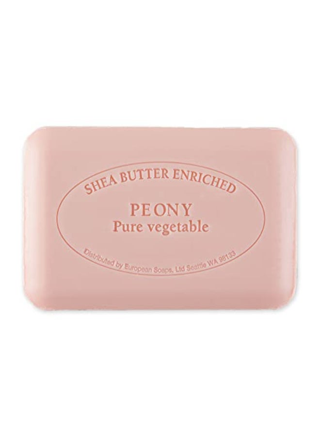 Pre de Provence Artisanal Soap Bar Enriched with Organic Shea Butter Natural French Skincare Quad Milled for Rich Smooth Lather 88 Ounce Peony - Image 3