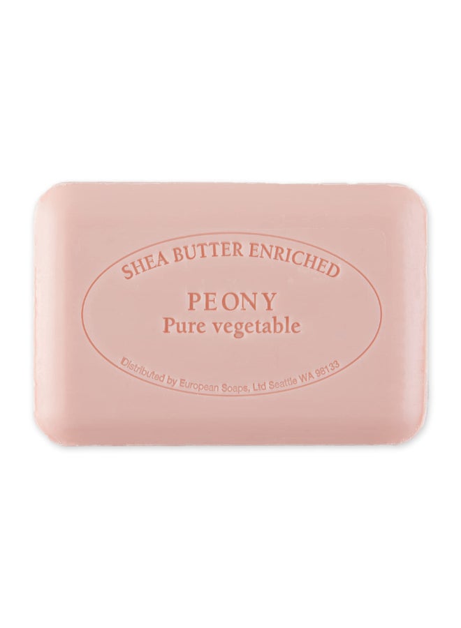 Pre de Provence Artisanal Soap Bar Enriched with Organic Shea Butter Natural French Skincare Quad Milled for Rich Smooth Lather 88 Ounce Peony - Image 4