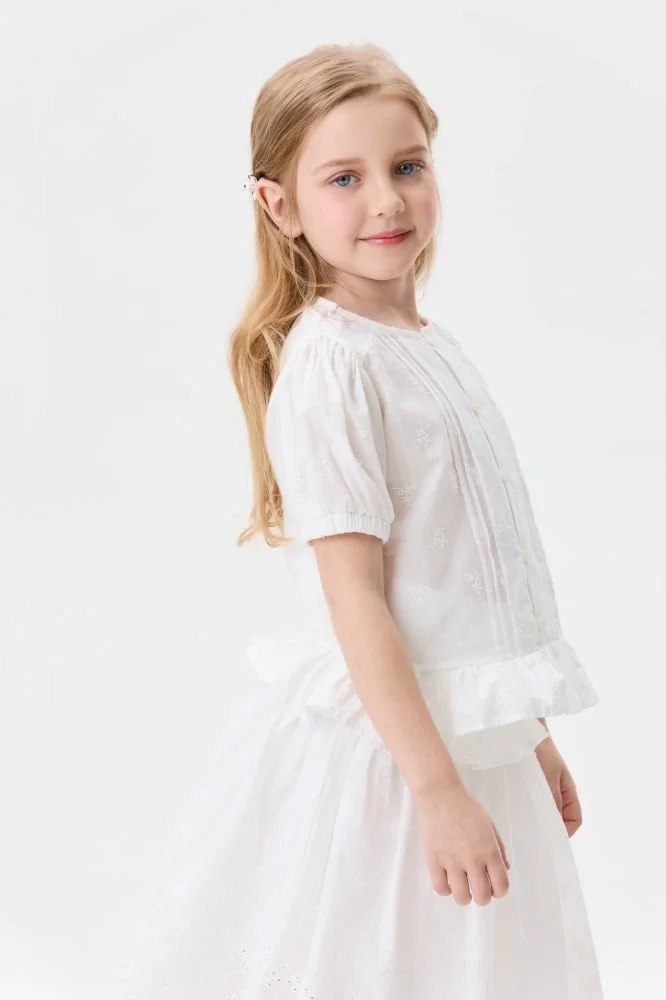 Tenda Button-up blouse with pleat details