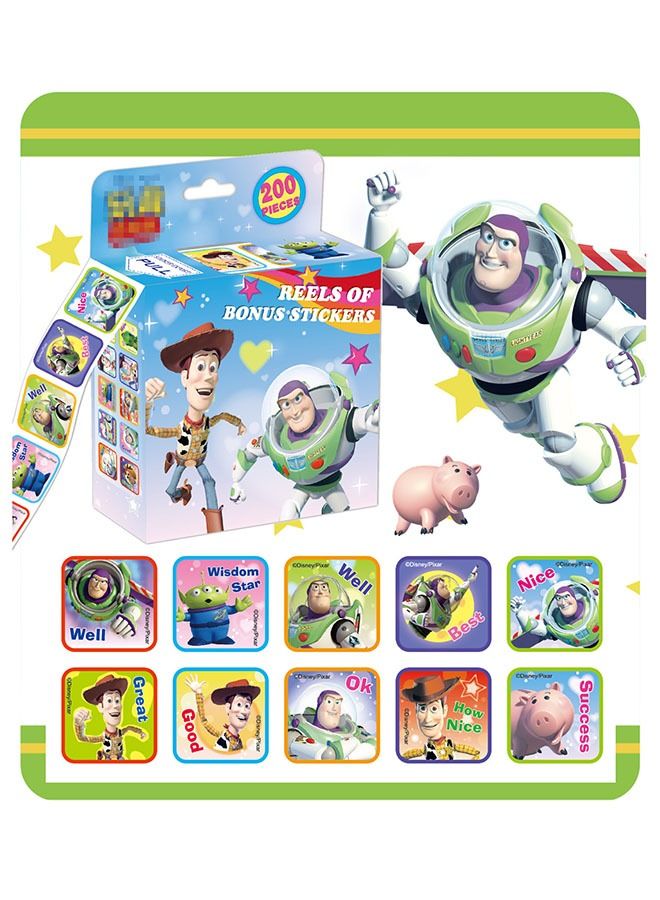 general 3 Piece Kids Cartoon Roll Stickers Baby Reward Sticker Set - Image 5