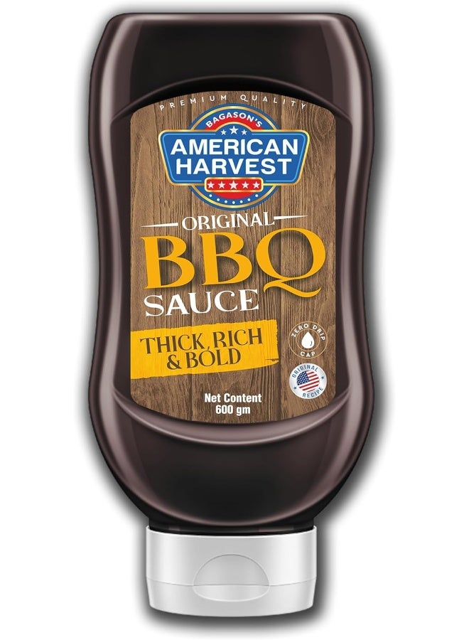 American Harvest صلصة باربكيو أمريكان هارفست الأصلية سميكة وغنية، 600 جرام - Image 1