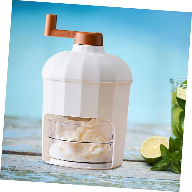 آلة تكسير وتقشير الثلج اليدوية مع قالب مكعبات الثلج للاستخدام المنزلي والحفلات - Image 3