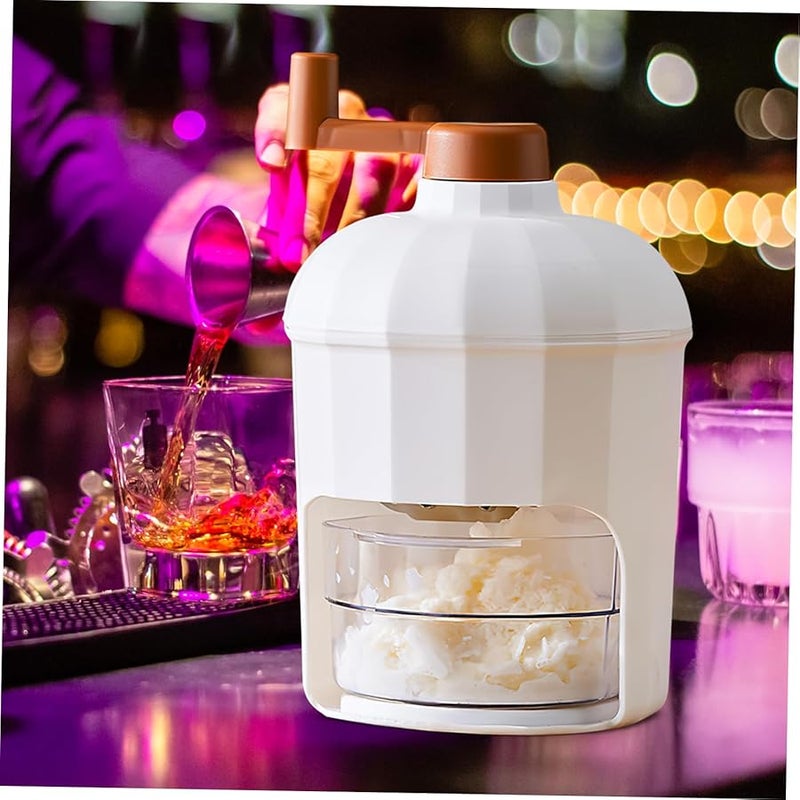 آلة تكسير وتقشير الثلج اليدوية مع قالب مكعبات الثلج للاستخدام المنزلي والحفلات - Image 4