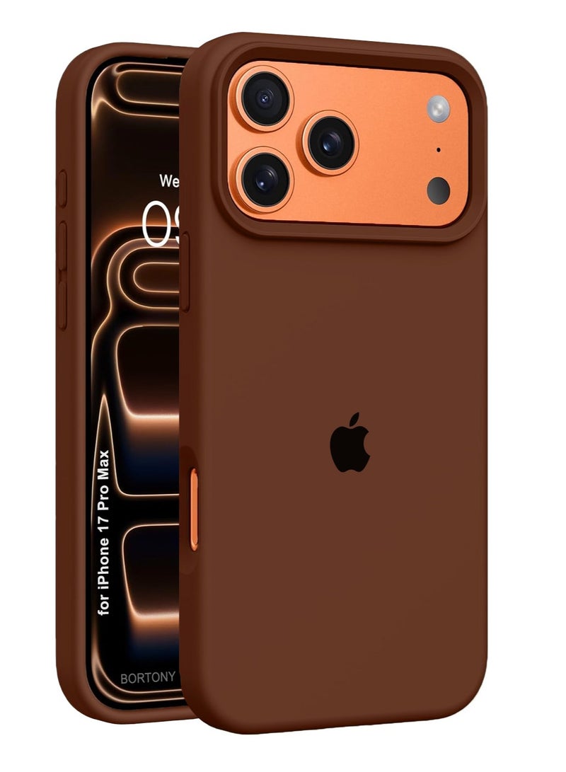 iPhone 17 Pro Max Case Liquid Soft Silicone iPhone 17 Pro Max Cover Anti Scratch with Inside Microfiber Lining Shockproof Protective Phone Case for iPhone 17 Pro Max - Image 1