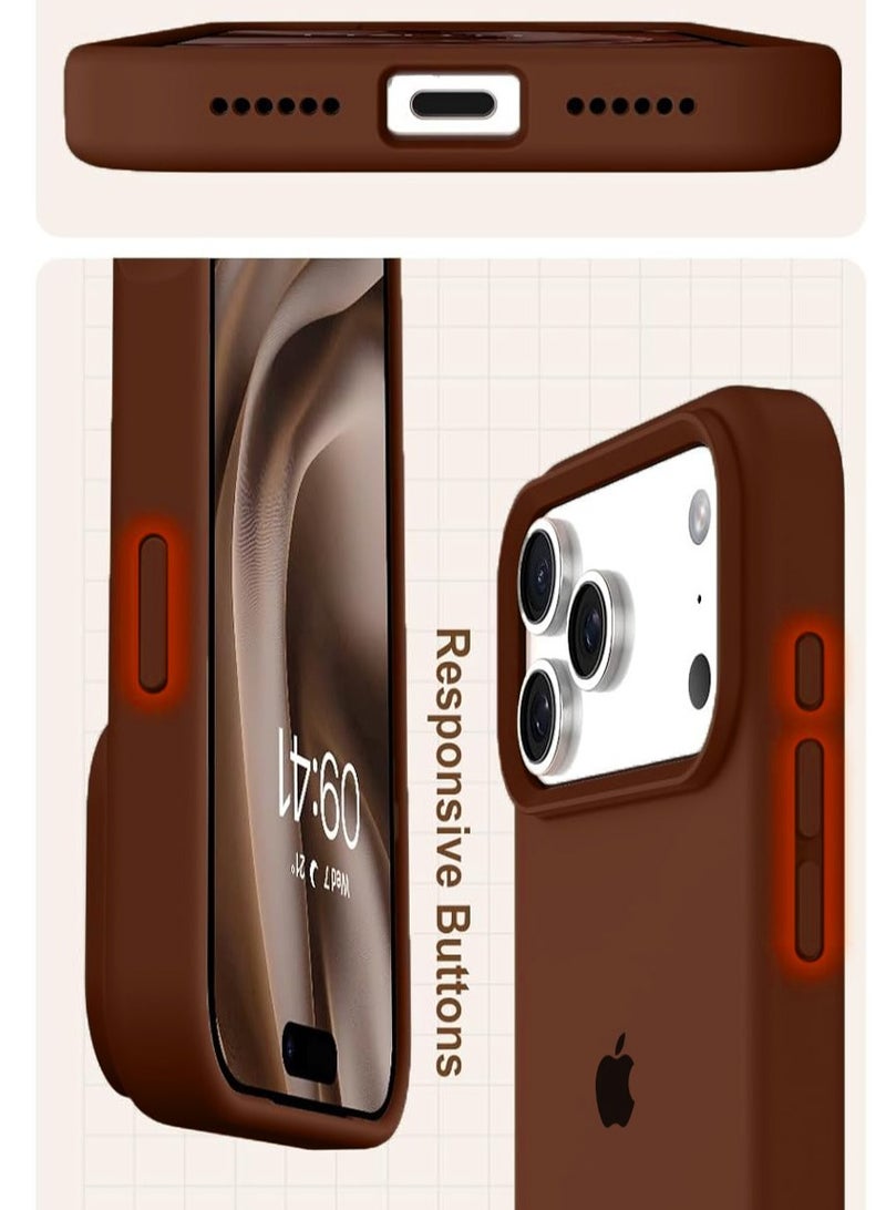 iPhone 17 Pro Max Case Liquid Soft Silicone iPhone 17 Pro Max Cover Anti Scratch with Inside Microfiber Lining Shockproof Protective Phone Case for iPhone 17 Pro Max - Image 5