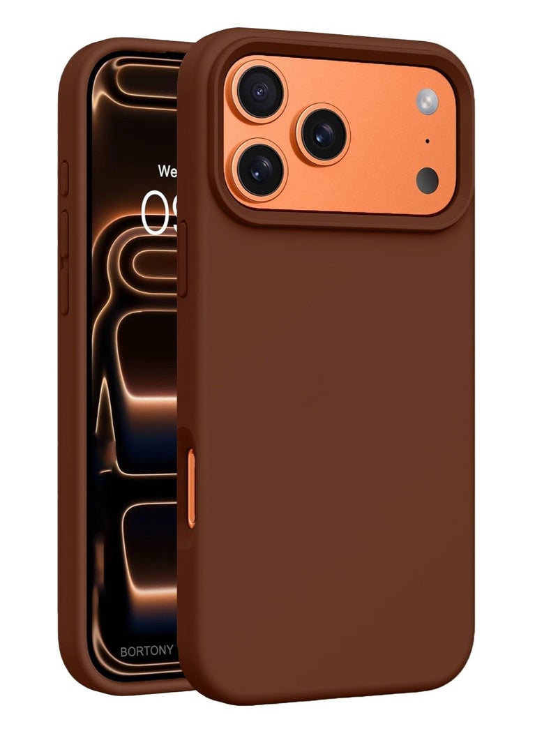 iPhone 17 Pro Max Case Liquid Soft Silicone iPhone 17 Pro Max Cover Anti Scratch with Inside Microfiber Lining Shockproof Protective Phone Case for iPhone 17 Pro Max - Image 1