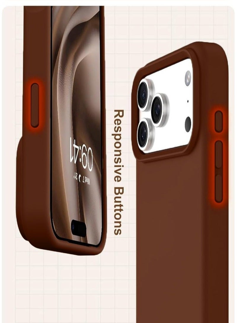 iPhone 17 Pro Max Case Liquid Soft Silicone iPhone 17 Pro Max Cover Anti Scratch with Inside Microfiber Lining Shockproof Protective Phone Case for iPhone 17 Pro Max - Image 5