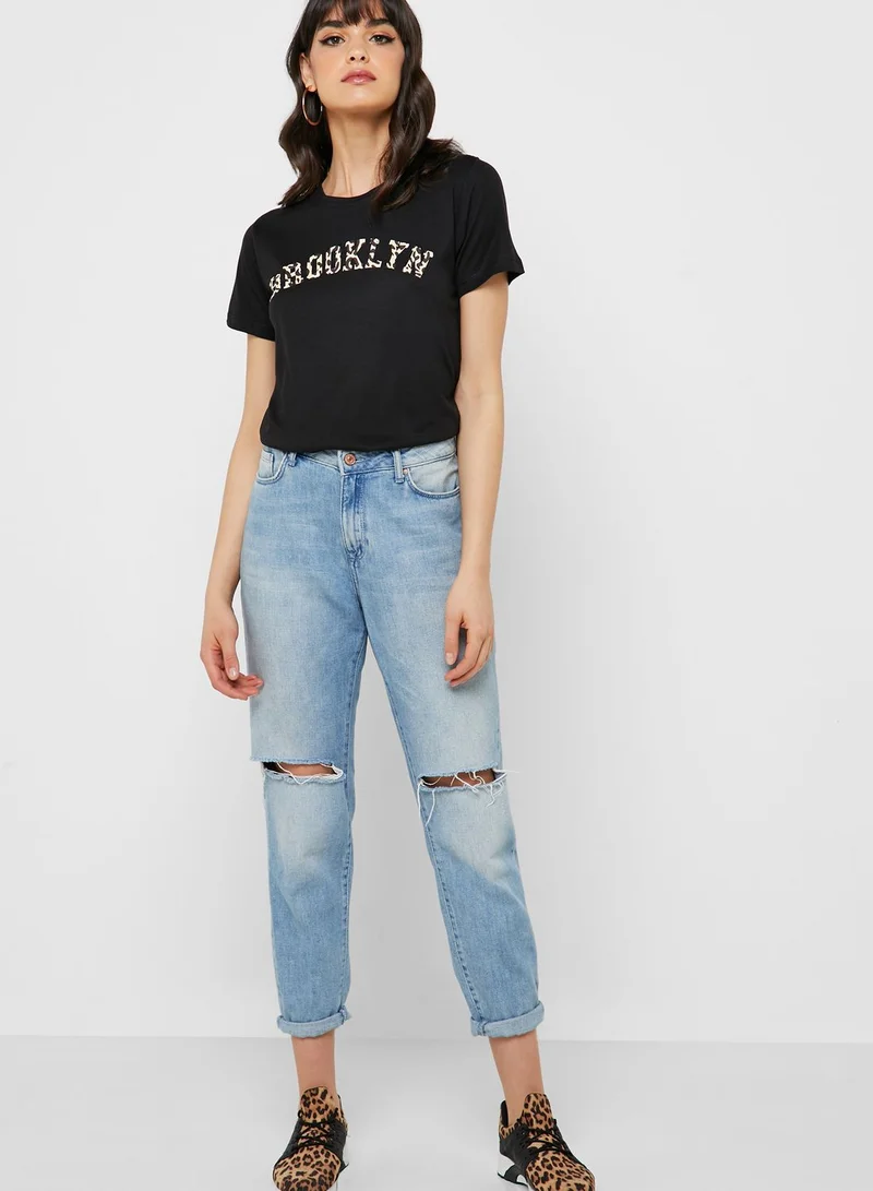 Ginger Slogan Graphic T-Shirt