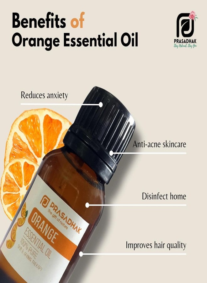 PRASADHAK Orange Essential Oil | 100% Pure And Natural | 15 ml - Image 4