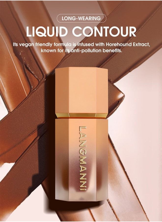 كريم أساس سائل ثلاثي الأبعاد للوجه من Color Bloom Sun Sculpt، رقم 102