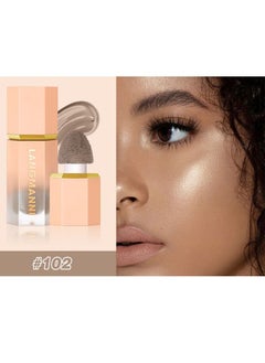 LANGMANNI كريم أساس سائل ثلاثي الأبعاد للوجه من Color Bloom Sun Sculpt، رقم 102  - Image 2