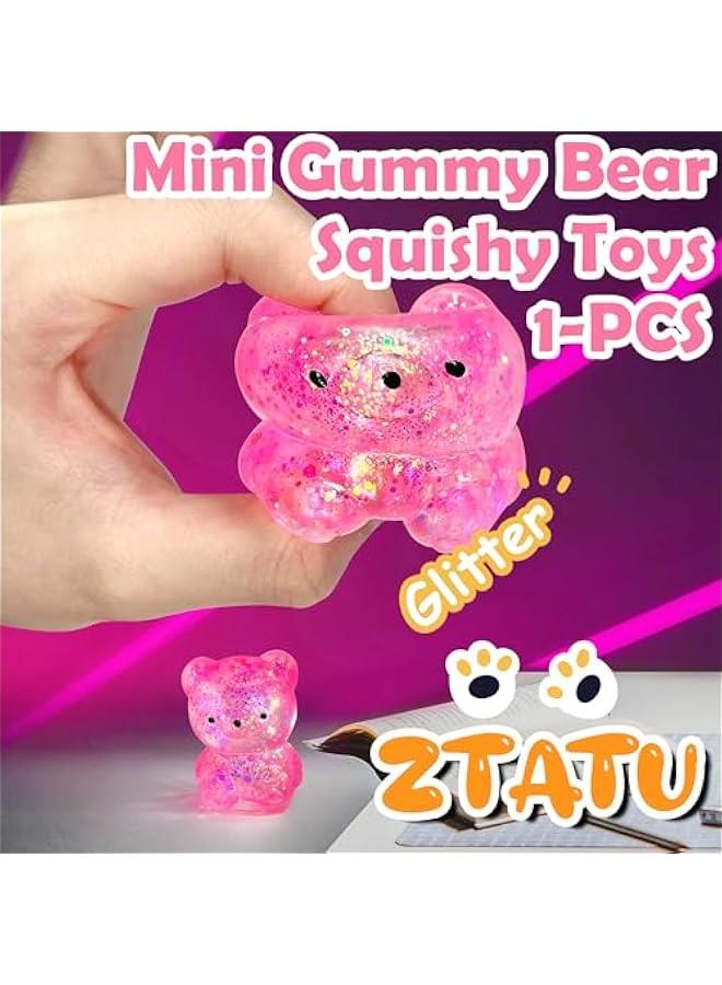 Gummy Bear Squishy Fidget Toys (1PCS) Stress Balls for Adults Sugar Stress Ball，Autism Sensory Toys Squishy Ball, Stress Relief Toy Squeeze Ball Party Favors for Kids, Basket Stuffers - Image 2