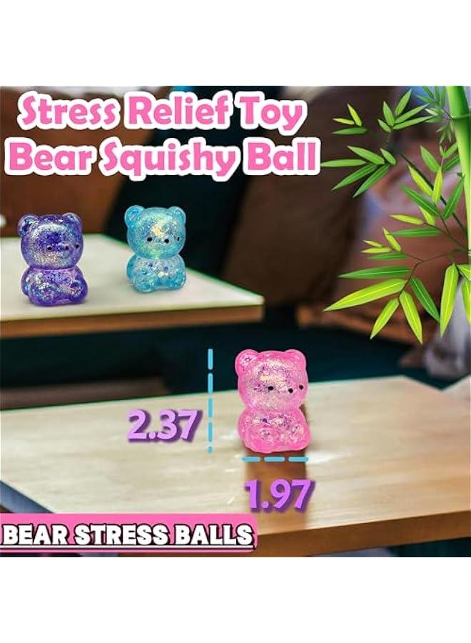 Gummy Bear Squishy Fidget Toys (1PCS) Stress Balls for Adults Sugar Stress Ball，Autism Sensory Toys Squishy Ball, Stress Relief Toy Squeeze Ball Party Favors for Kids, Basket Stuffers - Image 3