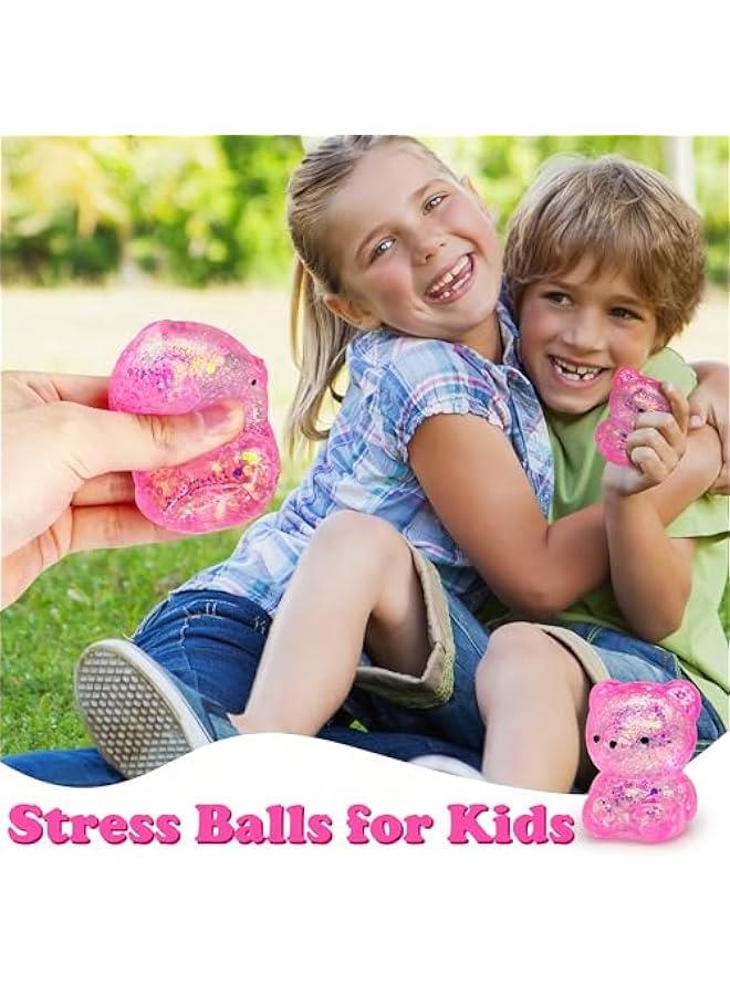 Gummy Bear Squishy Fidget Toys (1PCS) Stress Balls for Adults Sugar Stress Ball，Autism Sensory Toys Squishy Ball, Stress Relief Toy Squeeze Ball Party Favors for Kids, Basket Stuffers - Image 5