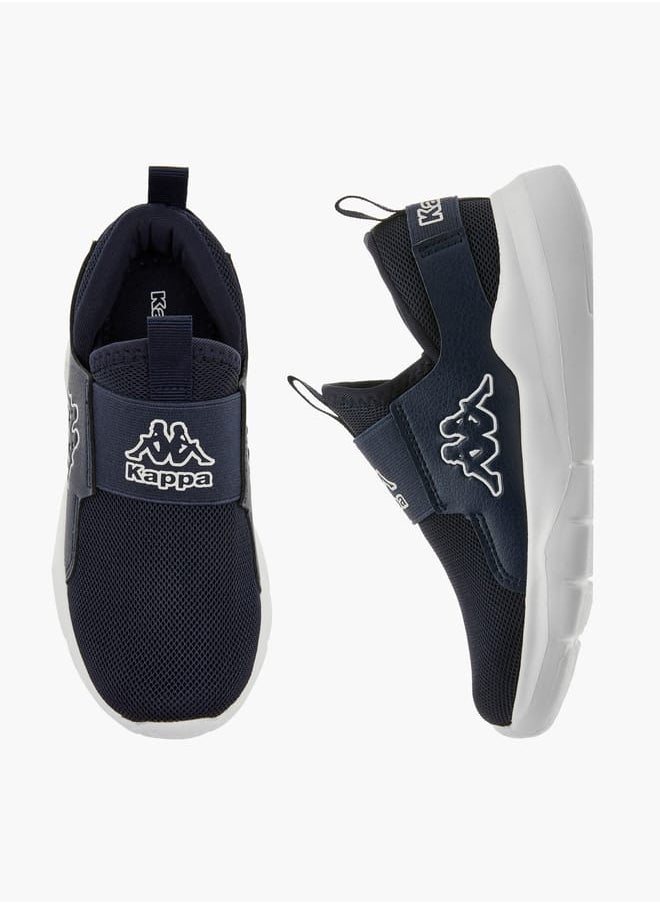 Kappa Boys' Logo Detail Slip-On Sports Shoes with Pull Up Tab  - Image 1