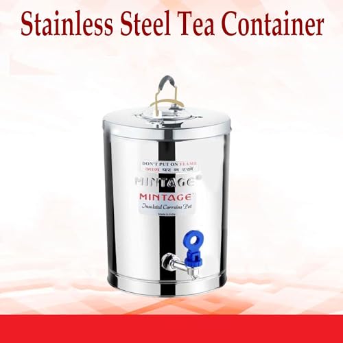 Mintage Desire Tea Container 5 Liters Stainless Steel Insulated | Leakproof Durable | Heat Retention Lightweight | Storage Solution | Beverage Preservation | Teapot Dispenser Jar | Canteen Chai Kettle - Image 4