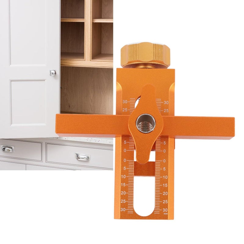 Aluminum Cabinet Door Mounting Jig Adjustable Design Wide Application Positioner - Image 2