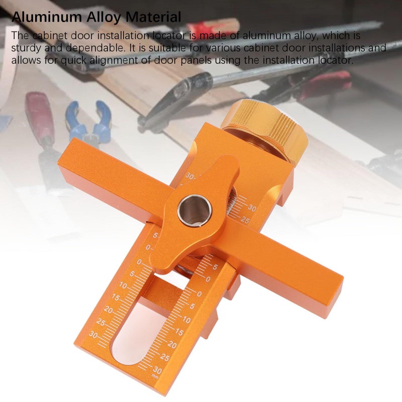 Aluminum Cabinet Door Mounting Jig Adjustable Design Wide Application Positioner - Image 3