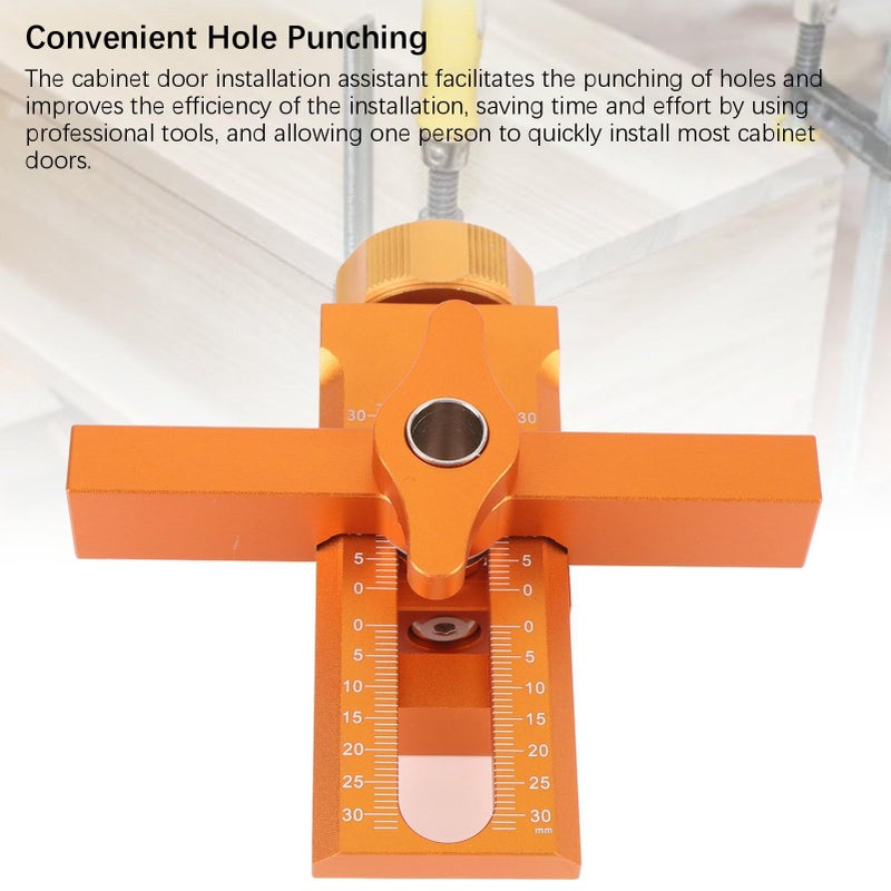 Aluminum Cabinet Door Mounting Jig Adjustable Design Wide Application Positioner - Image 4