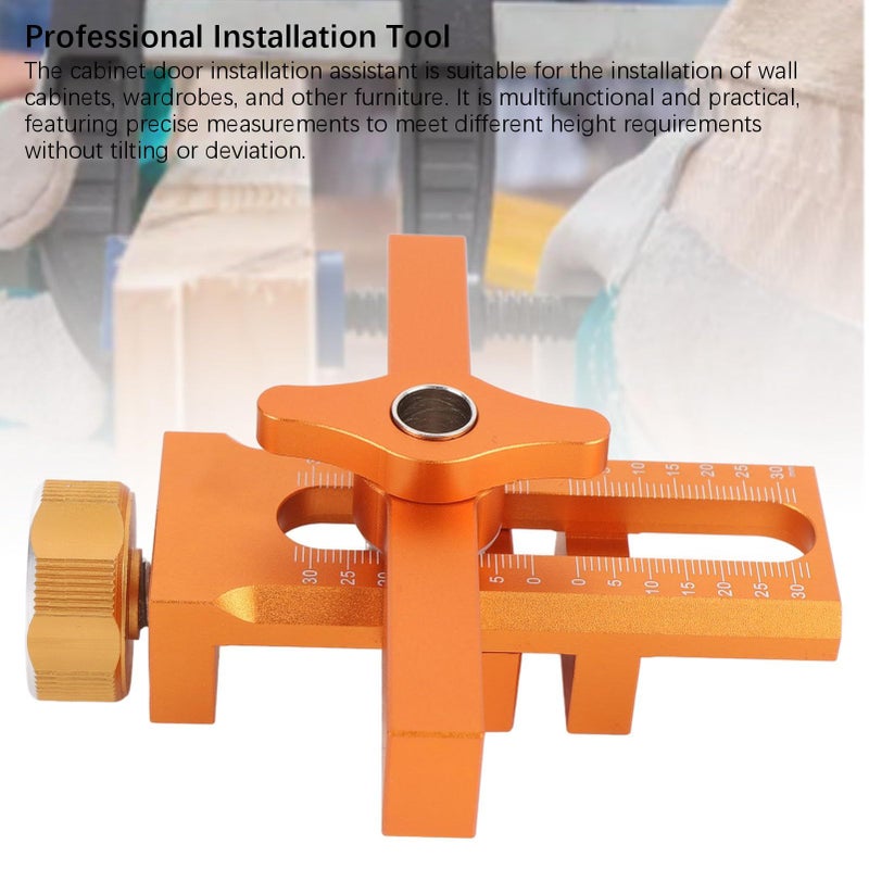 Aluminum Cabinet Door Mounting Jig Adjustable Design Wide Application Positioner - Image 5