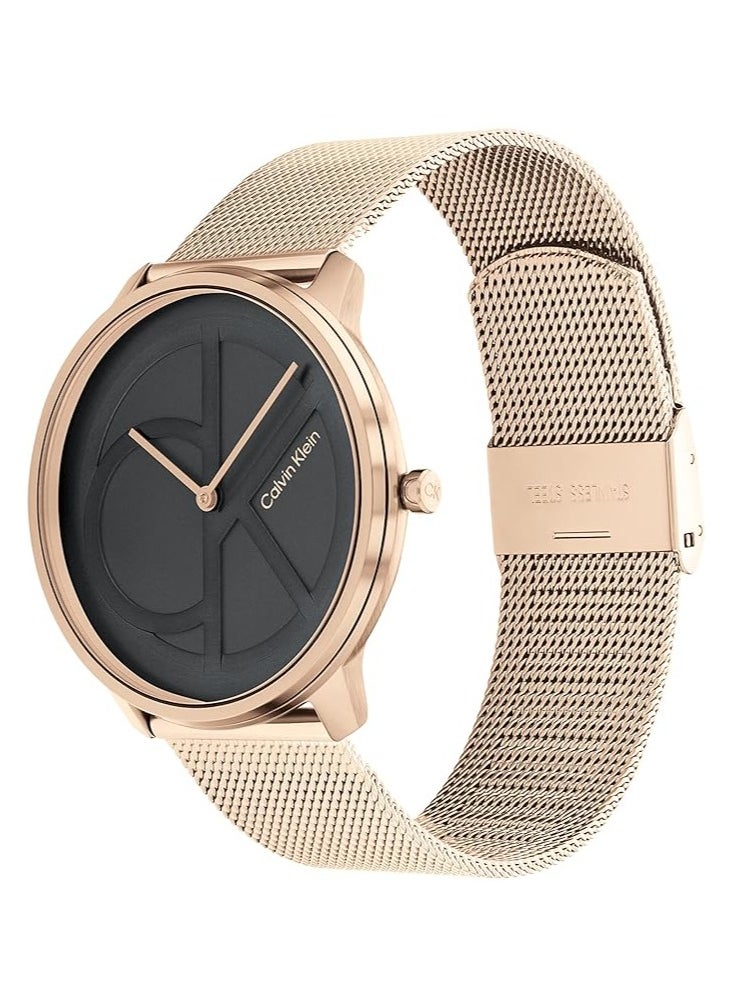 CALVIN KLEIN Calvin Klein CK Iconic - Men's and Women's Quartz Wristwatch - Stainless Steel Bracelet - Water Resistant 3 ATM/30 Meters - Premium Fashion Timepiece for Every Occasion - 32mm 35mm 40mm  - Image 2