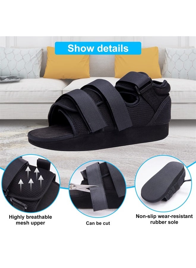 GHORTHOUD - Post op Shoes for Broken Toe Medical Walking Shoes Cast Foot Brace for Foot Surgery Operation,Fracture or Ulcer (XL) - Image 1