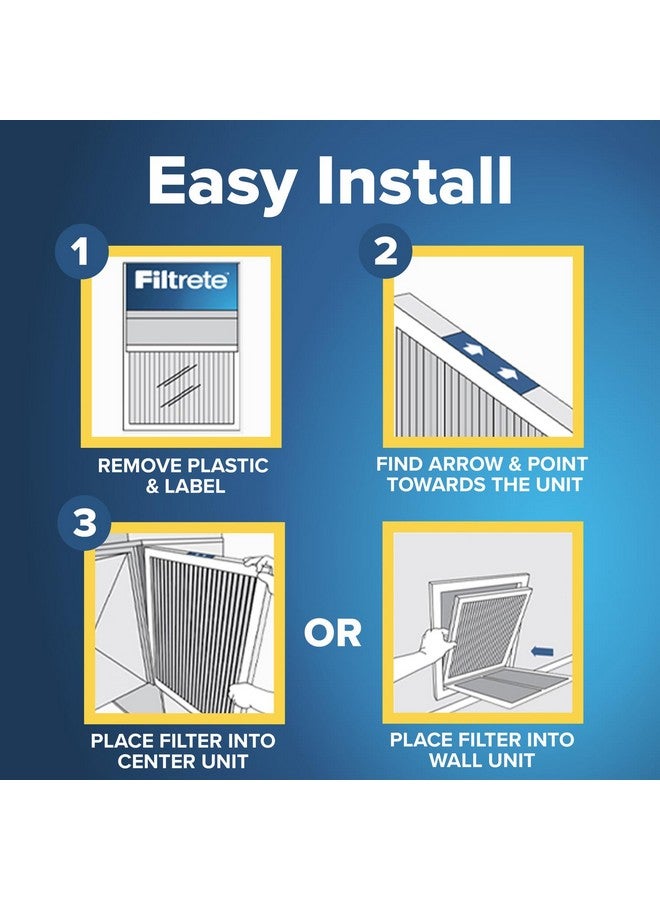 FILTRETE Filtrete 14x25x1 AC Furnace Air Filter, MERV 12, MPR 1500, CERTIFIED asthma & allergy friendly, 3 Month Pleated 1-Inch Electrostatic Air Cleaning Filter, 2-Pack (Actual Size 13.81x24.81x0.78 in)  - Image 3