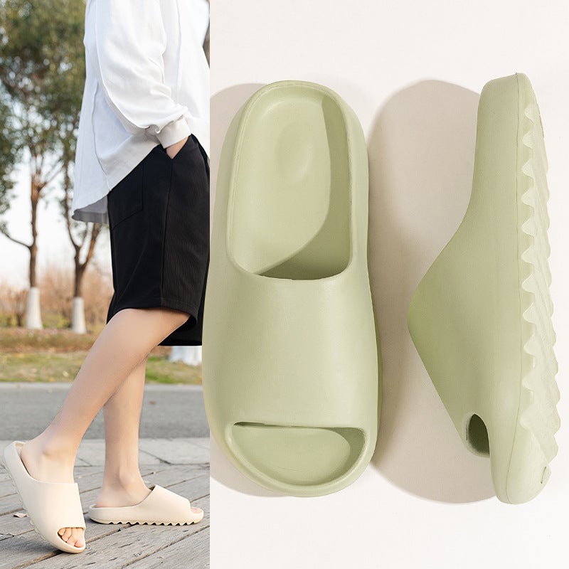 Style Slippers Men'S Non-Slip Home Bathroom Bath Flip-Flops Trendy Coconut Indoor And Outdoor Couple Summer - Image 3