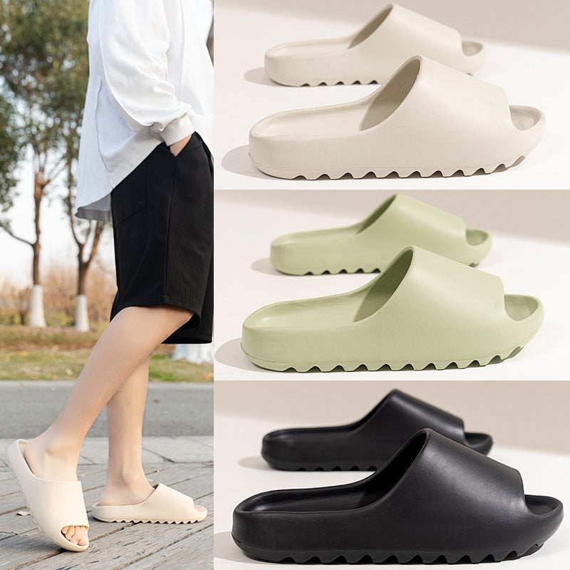 Style Slippers Men'S Non-Slip Home Bathroom Bath Flip-Flops Trendy Coconut Indoor And Outdoor Couple Summer - Image 2