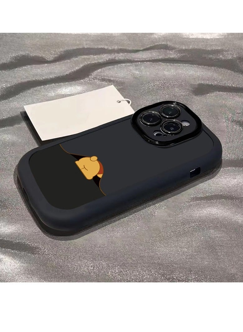 NIBEMINENT Winnie The Pooh Protective TPU Case Cover For iPhone 17, Black