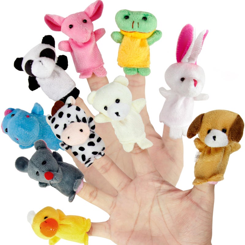 Sealive Finger Puppets for Toddlers 13 Preschool and Kids 10 Soft Velvet Animal Finger Toys for Toddlers 13 Easter Egg Fillers Perfect for Storytelling Educational Play and Party Favors - Image 3