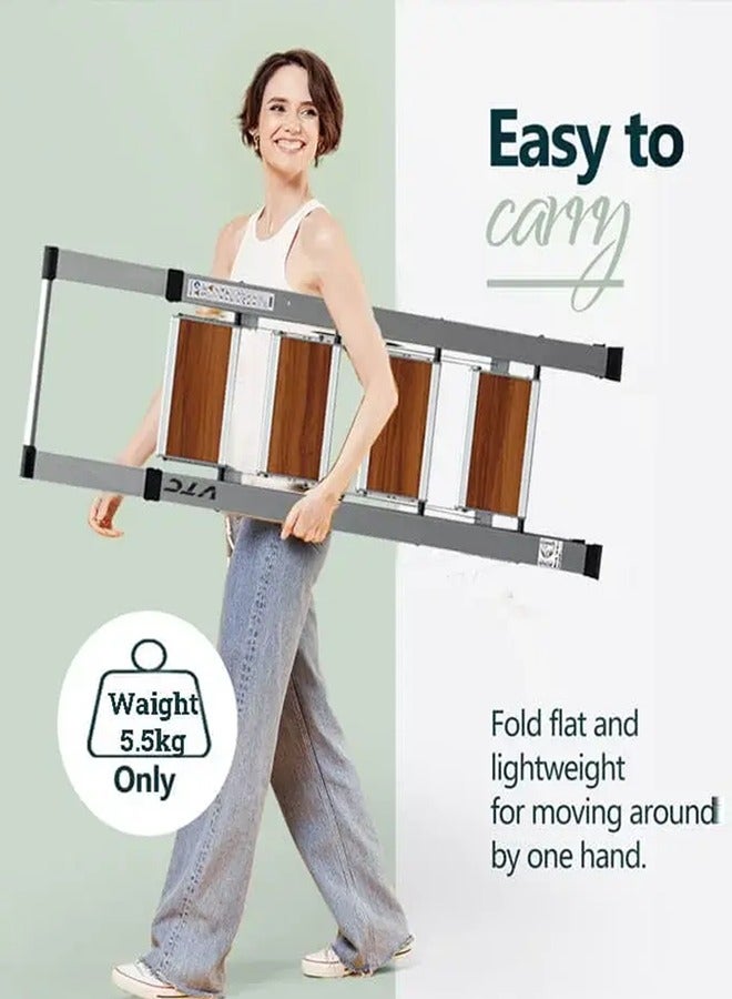 في تي سي سلم ألومنيوم 4 درجات للمنزل والمكتب – خفيف الوزن، سهل الطي، موفر للمساحة - Image 3