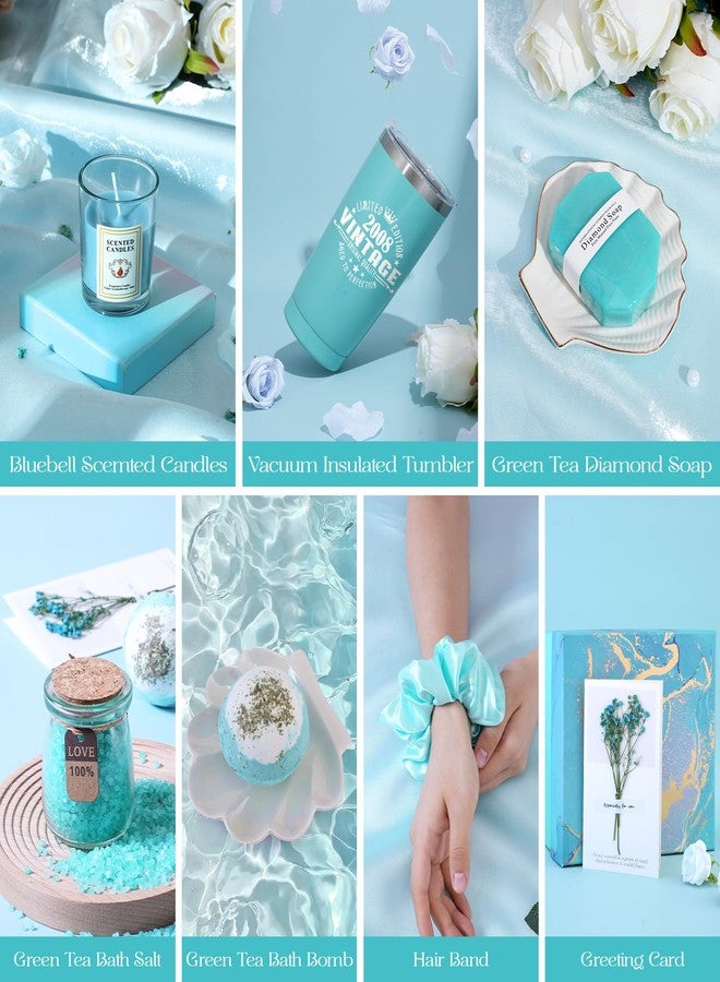 OICEME 18th Birthday Gifts Women Spa Bath Basket Body Works Set For Yong Teenage Girl Daughter Friends Bestie College Student Classmate 18 Years Old Best Vintage 2008 Birthday Graduation Thanksgiving Gift - Image 4