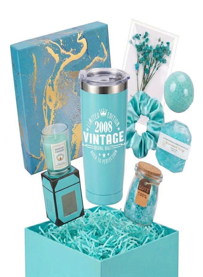 OICEME 18th Birthday Gifts Women Spa Bath Basket Body Works Set For Yong Teenage Girl Daughter Friends Bestie College Student Classmate 18 Years Old Best Vintage 2008 Birthday Graduation Thanksgiving Gift - Image 1