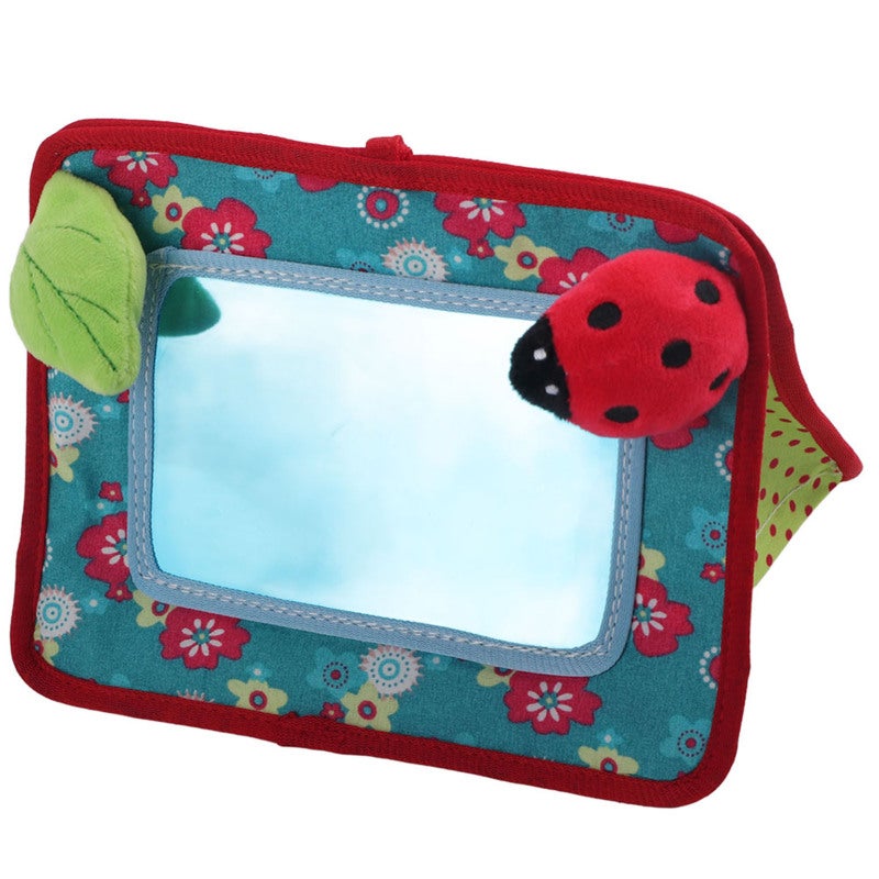 Fabric Baby Safety Mirror Safe Non-Toxic Colorful Toy - Reusable Durable Stroller Mirror for Infant Car Seat Newborn Development - Image 5