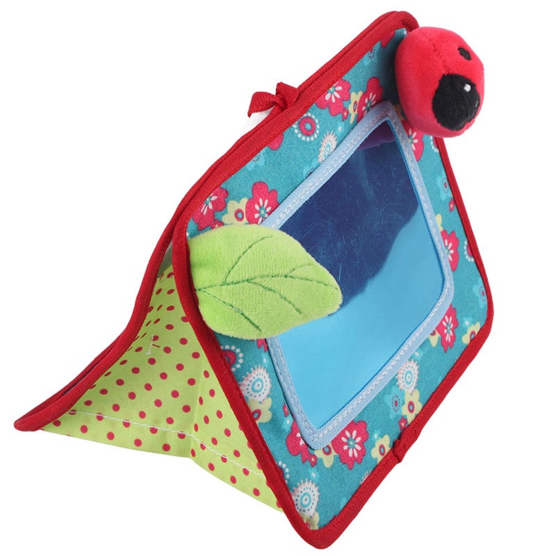 Fabric Baby Safety Mirror Safe Non-Toxic Colorful Toy - Reusable Durable Stroller Mirror for Infant Car Seat Newborn Development - Image 4