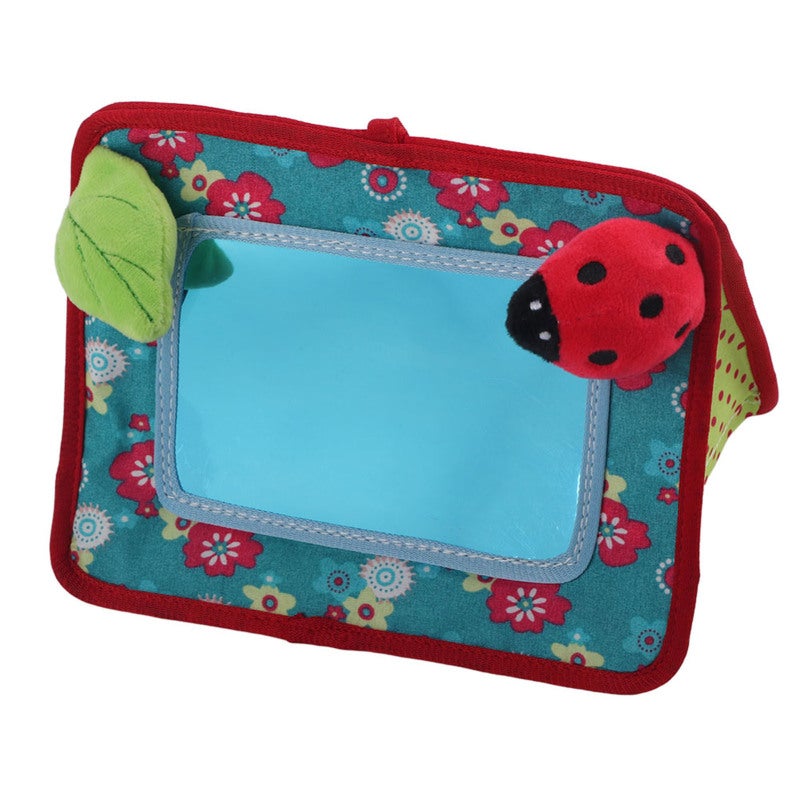 Fabric Baby Safety Mirror Safe Non-Toxic Colorful Toy - Reusable Durable Stroller Mirror for Infant Car Seat Newborn Development - Image 3