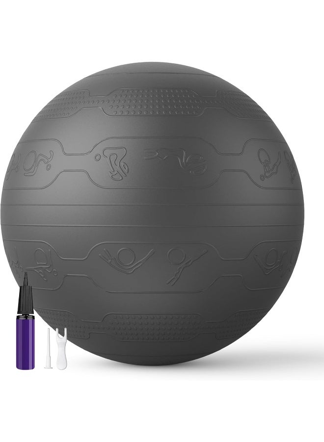 PROIRON Exercise Ball Anti-Burst Yoga Ball Chair with Quick Pump Slip Resistant Gym Ball - Image 1