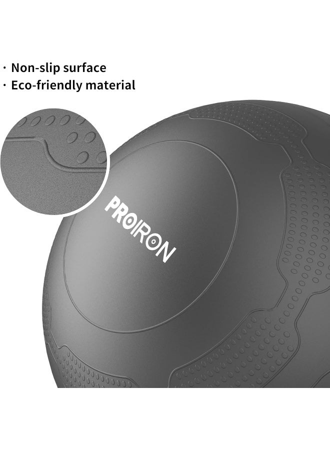 PROIRON Exercise Ball Anti-Burst Yoga Ball Chair with Quick Pump Slip Resistant Gym Ball - Image 2