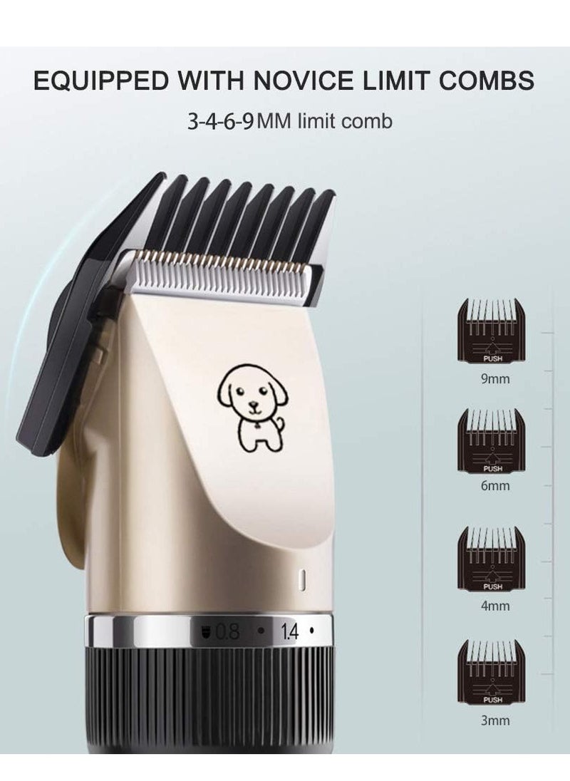 Generic - Dog Clippers, Pet Grooming Hair Clipper Low Noise|Cat Hair Trimmer|Professional Pet Clippers Shears|Dog Grooming Kit with Scissors Combs| Rechargeable Dog Shaver Tools for Dog Cat Horses Hair - Image 1